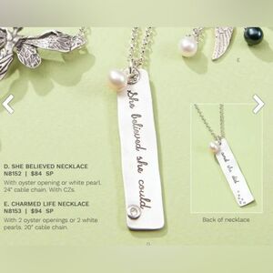 Vantel Pearls | She Belived She Could 24” White Pearl Cable Chain Necklace